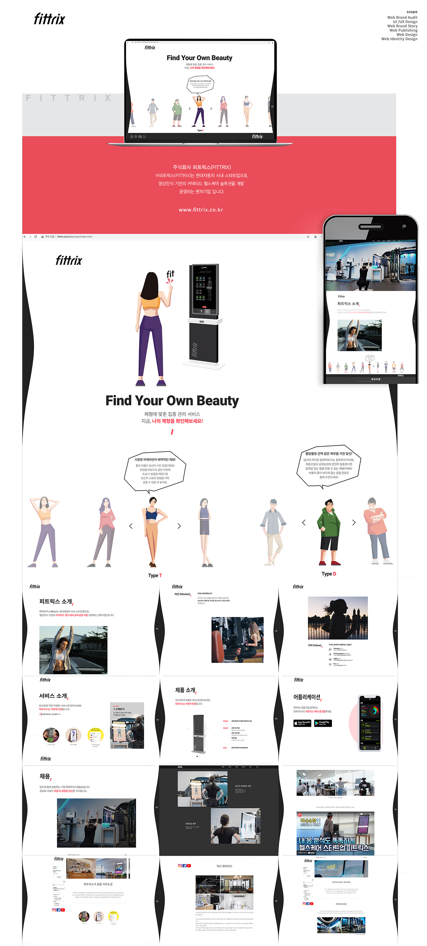fittrix 홈페이지 - 웹사이트, 웹개발 대표 이미지