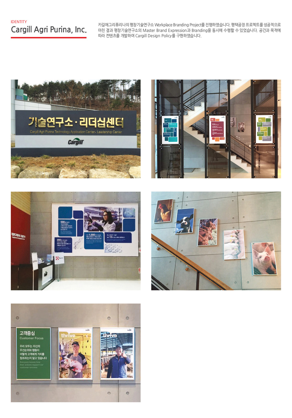 카길 사업 영역 벽면 포토월 - 프로모션 포트폴리오